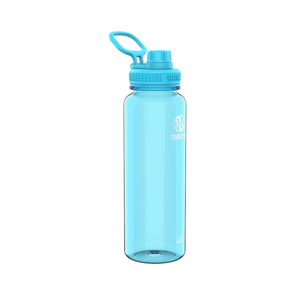 Takeya Tritan Plastic Water Bottle, 40 oz., Breezy Blue (50409) Cheap