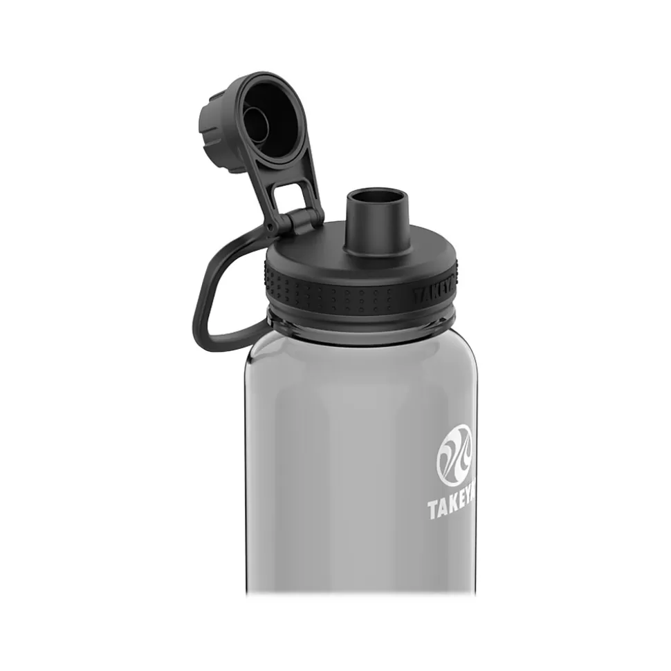 Takeya Tritan Plastic Water Bottle, 40 oz., Stormy Black (50412) Discount