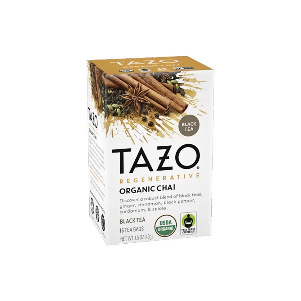 Tazo Black Tea, Tea Bag, 1.5 Oz., 16/Box (10794522003058) Flash Sale