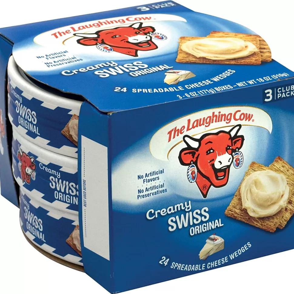 The Laughing Cow Creamy Creamy Swiss Cheese, 3/Pack (902-00065) Flash Sale