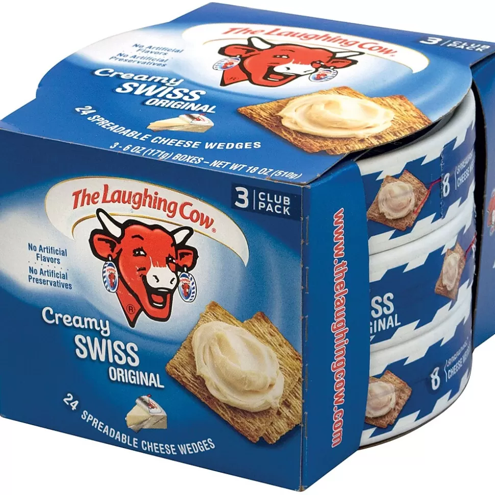 The Laughing Cow Creamy Creamy Swiss Cheese, 3/Pack (902-00065) Flash Sale