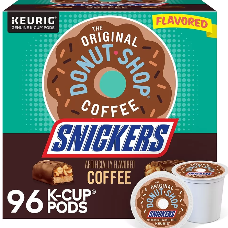 The Original Donut Shop Snickers Coffee Keurig® K-Cup® Pods, Light Roast, 96/Carton (5000367239CT) Cheap