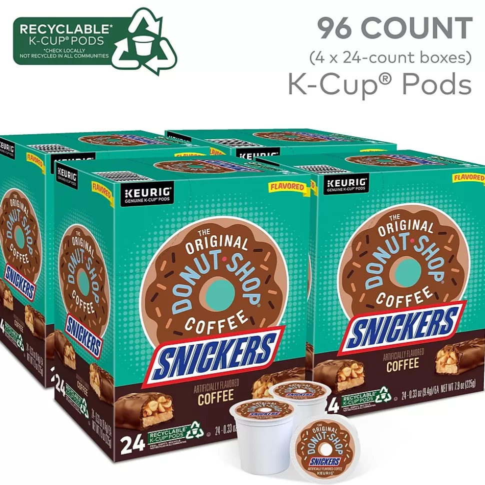 The Original Donut Shop Snickers Coffee Keurig® K-Cup® Pods, Light Roast, 96/Carton (5000367239CT) Cheap