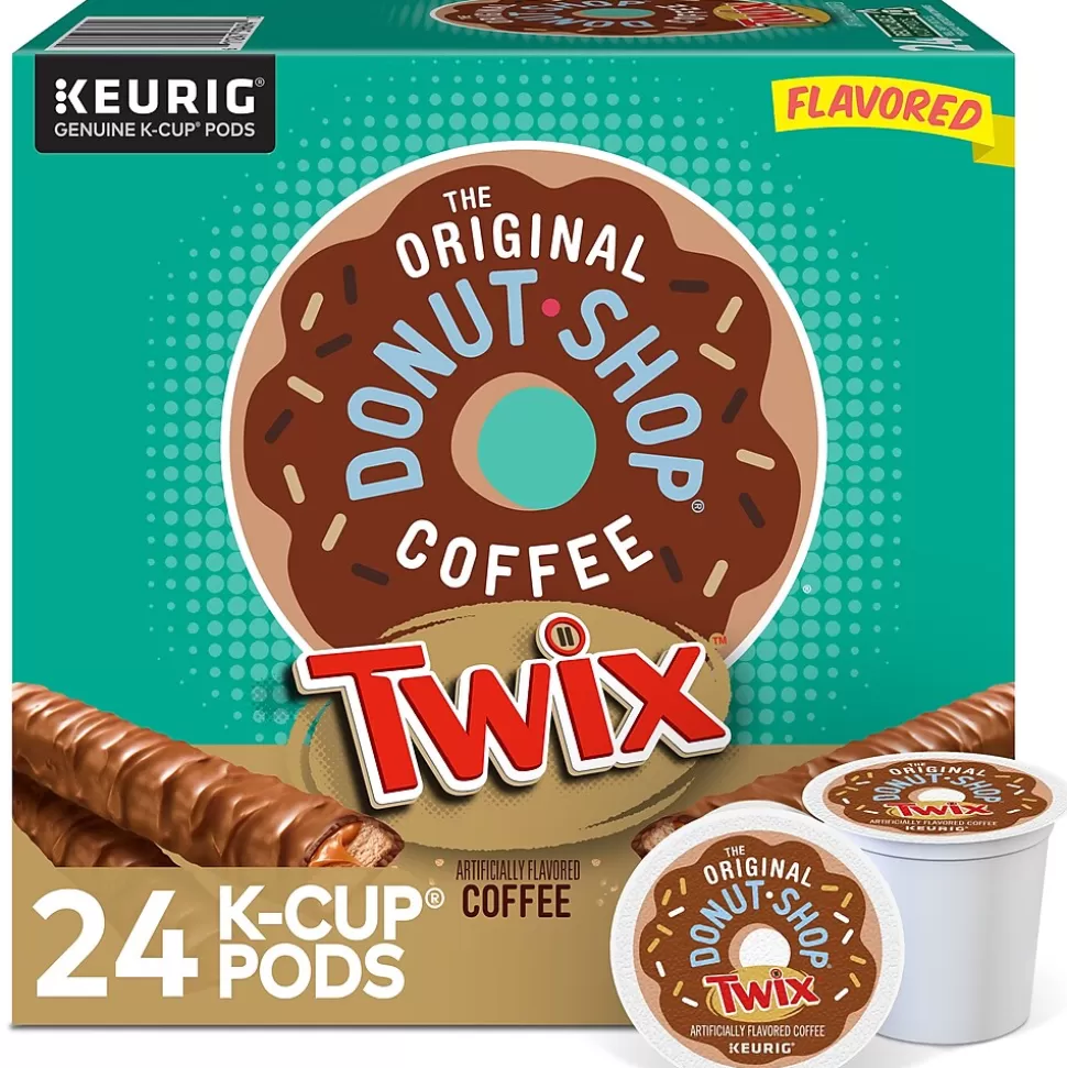 The Original Donut Shop Twix Coffee Keurig® K-Cup® Pods, Medium Roast, 24/Box (5000368824) New