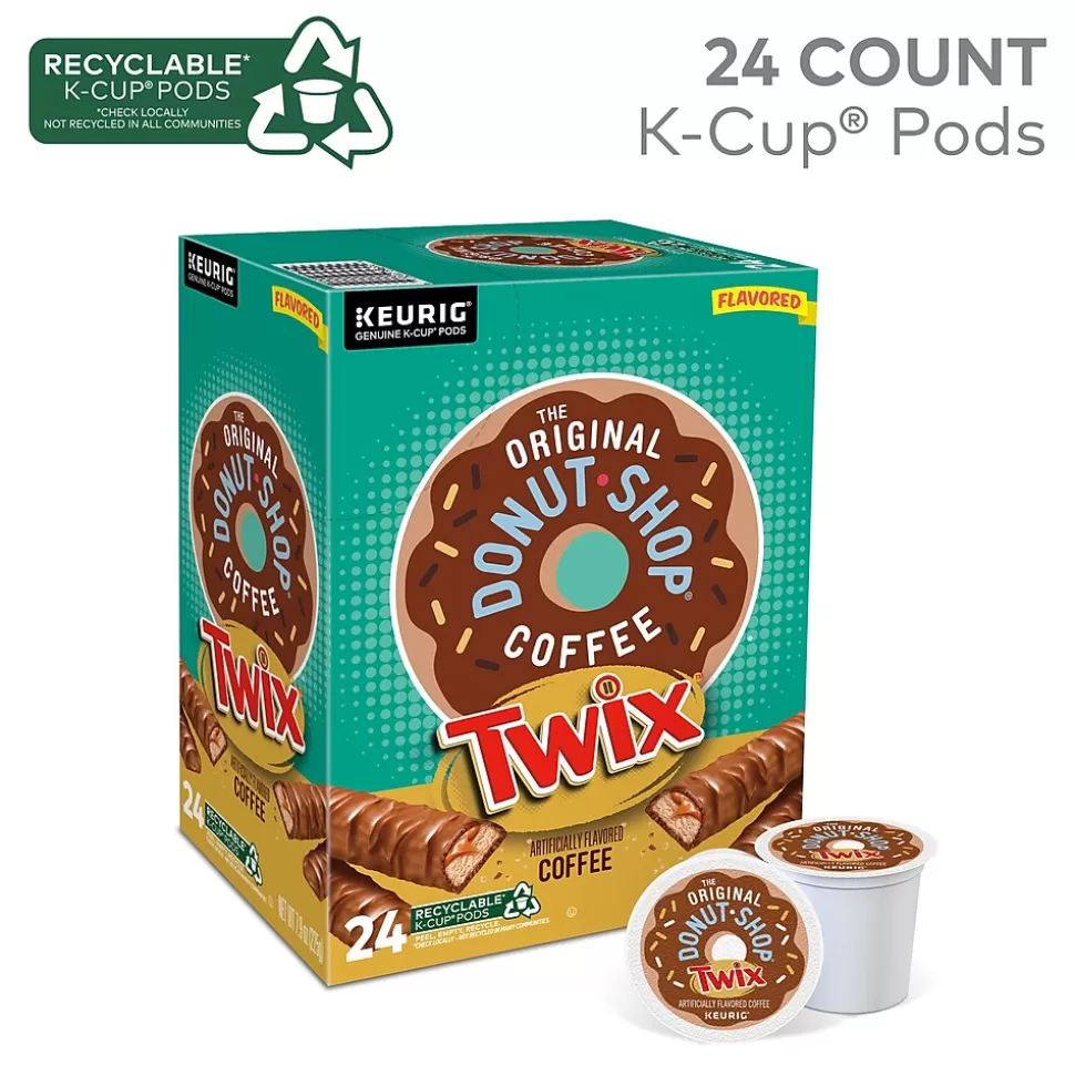 The Original Donut Shop Twix Coffee Keurig® K-Cup® Pods, Medium Roast, 24/Box (5000368824) New