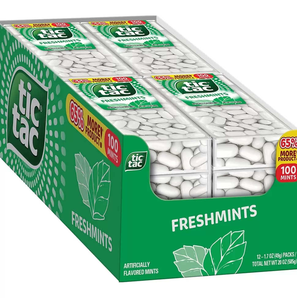 Tic Tac Freshmints, 100 Piece, 1.7 oz., 12/Box (FEU00384) Best