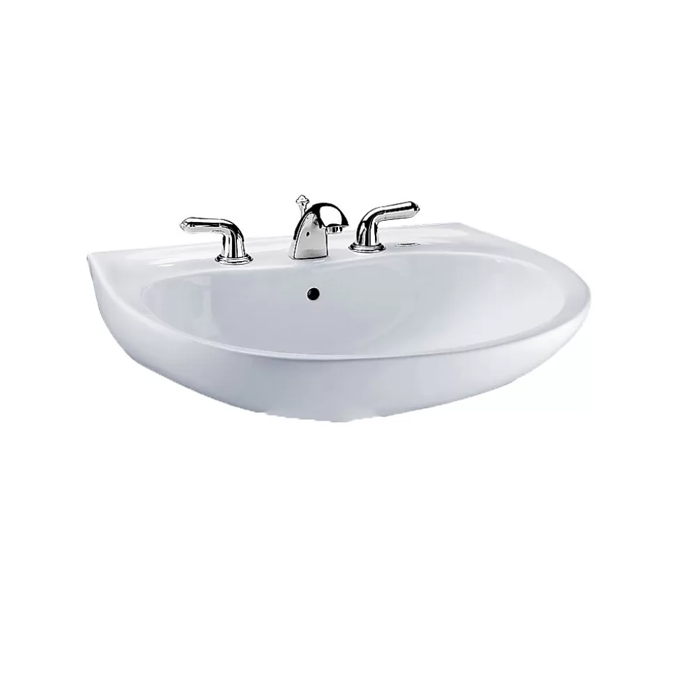 Toto Prominence Pedestal Bathroom Sink, Cotton White (LT242G#01) Outlet