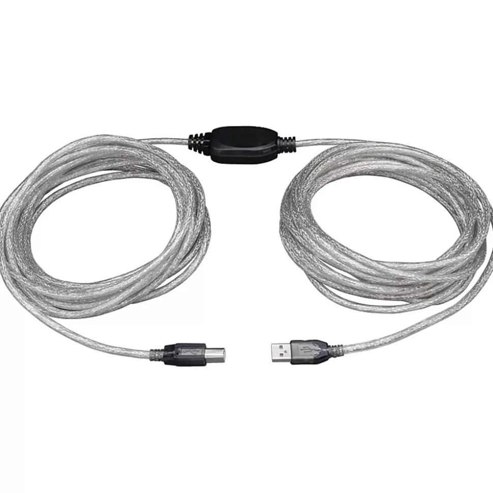 Tripp Lite 36' USB 2.0 Male to Male Repeater Cable, Silver Cheap