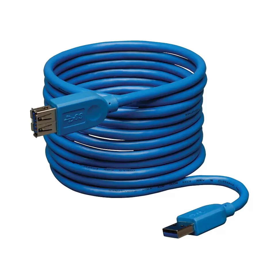 Tripp Lite 16' USB A Male/A Female, Blue (U324-016) Hot