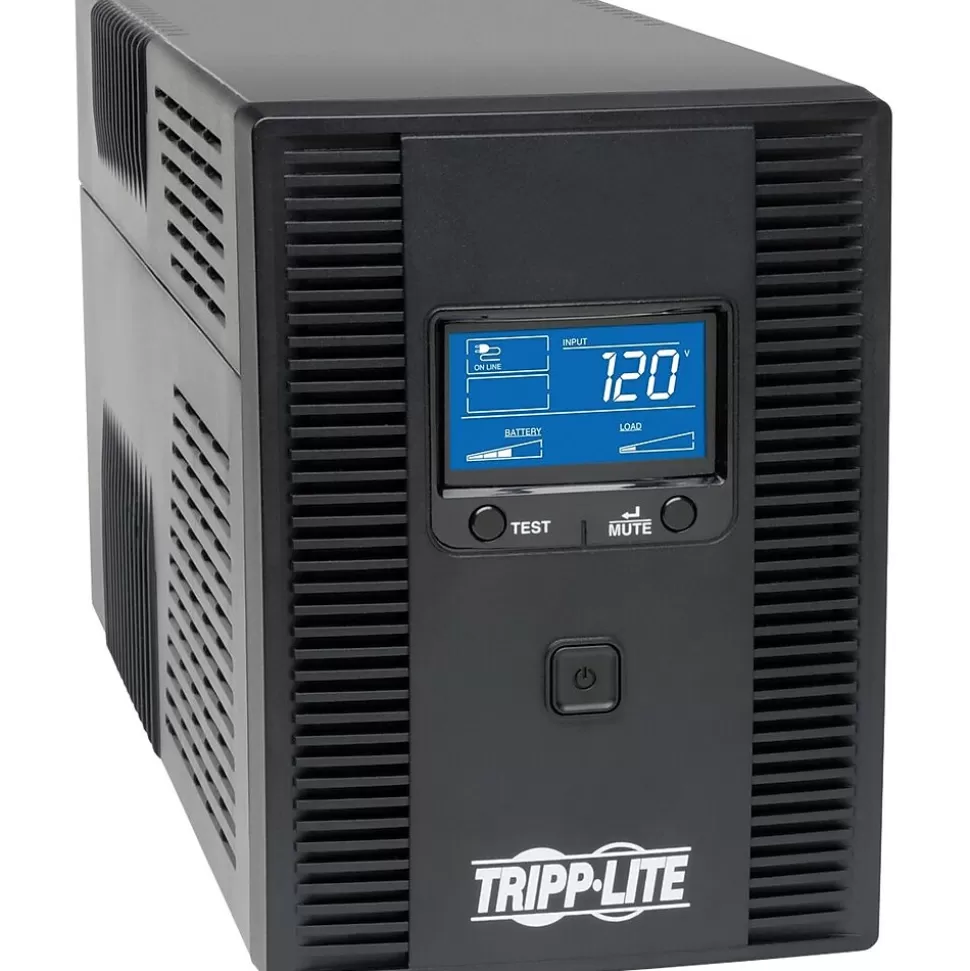 Tripp Lite SmartPro 1300VA Battery, 8-Outlets, Black (SMART1300LCDT) Outlet