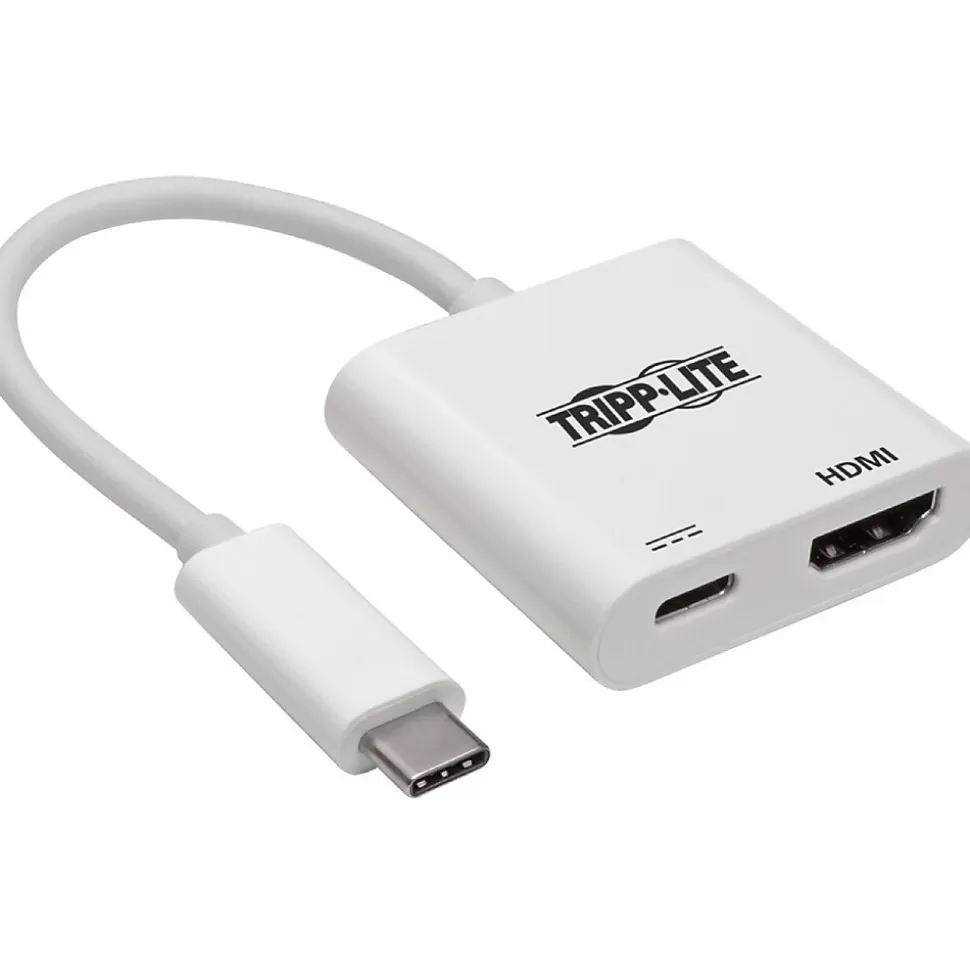 Tripp Lite U444-06N-H4K6WC 0.5ft HDMI/Thunderbolt 3 A/V Cable, White (U444-06N-H4K6WC) Discount