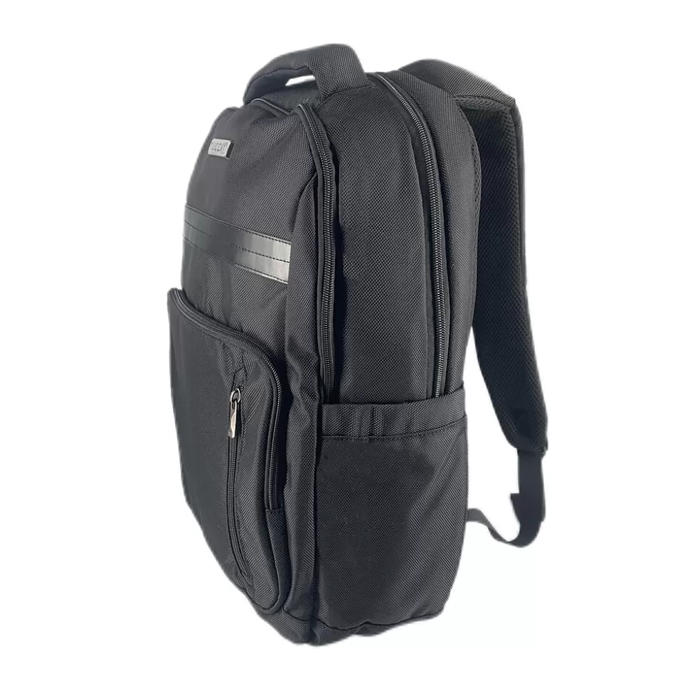 TUCCI BIKER Laptop Backpack, Medium, Black (T0573) Clearance