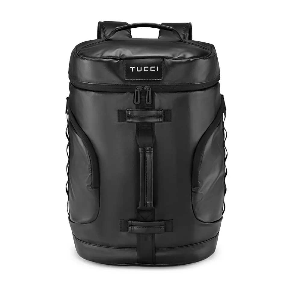 TUCCI DashBag Laptop Backpack, Medium, Black (T0640) Cheap