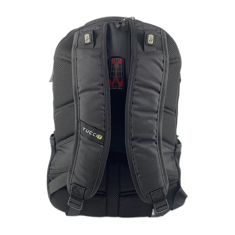 TUCCI HITCHHIKER Laptop Backpack, Medium, Black (T0569) Outlet