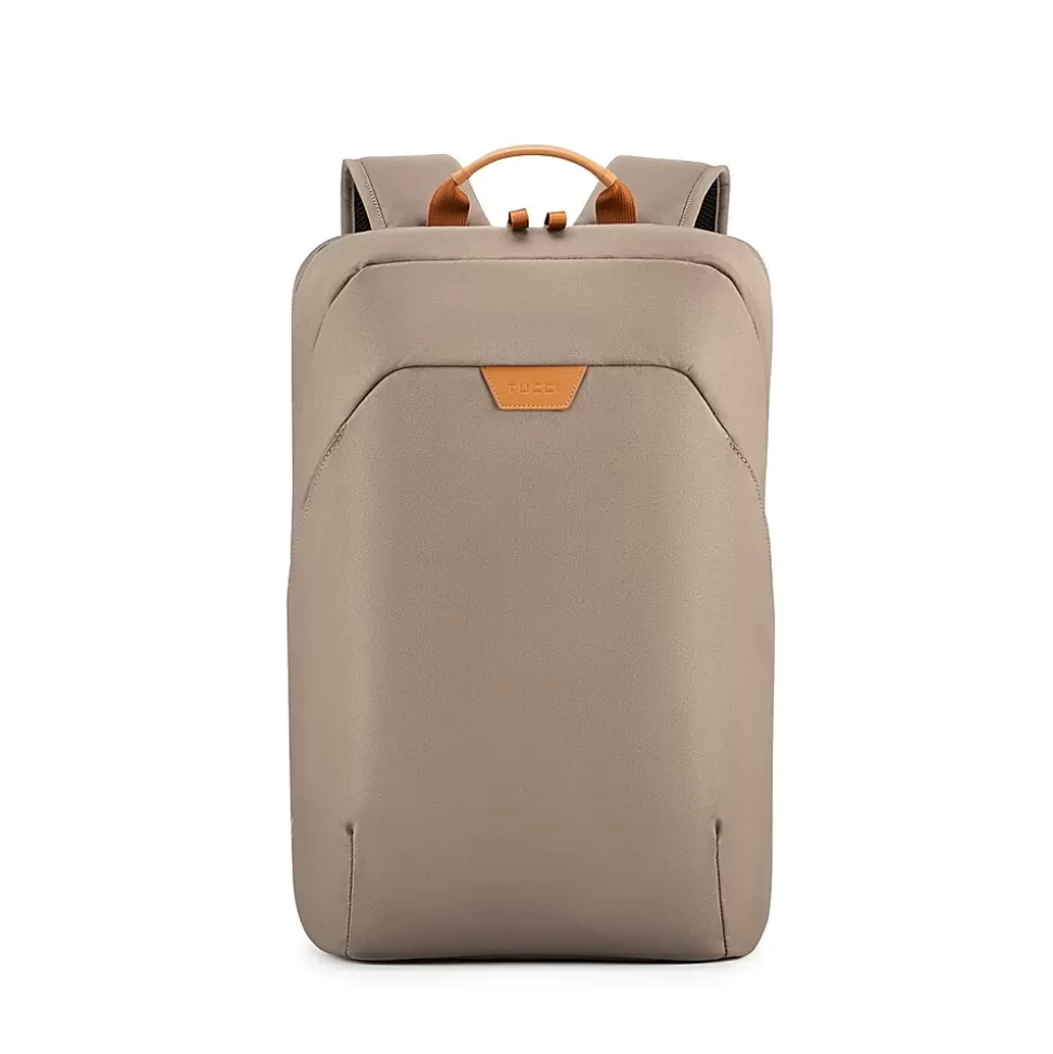 TUCCI Laptop Backpack, Medium, Beige (T0587) Shop