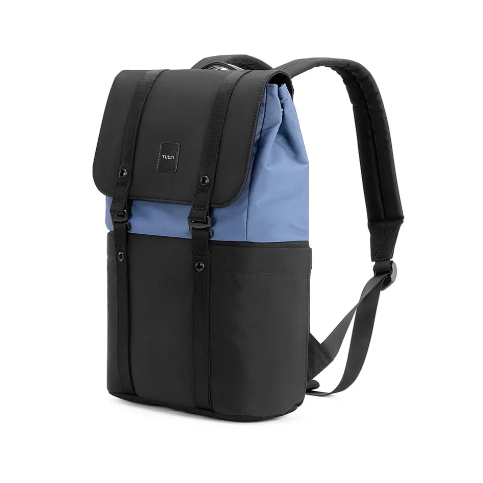 TUCCI Laptop Backpack, Medium, Black (T0638) Online