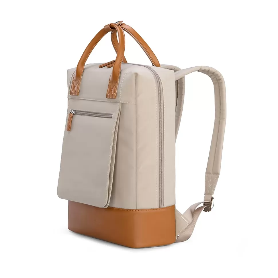 TUCCI Laptop Backpack, Medium, Khaki (T0637) Fashion