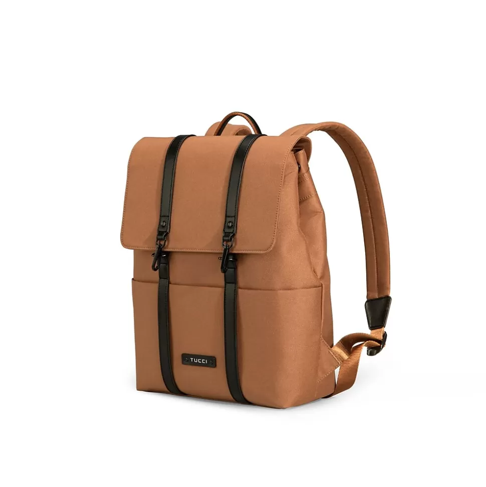 TUCCI TrekTechSack Laptop Backpack, Medium, Brown (T0600) Shop