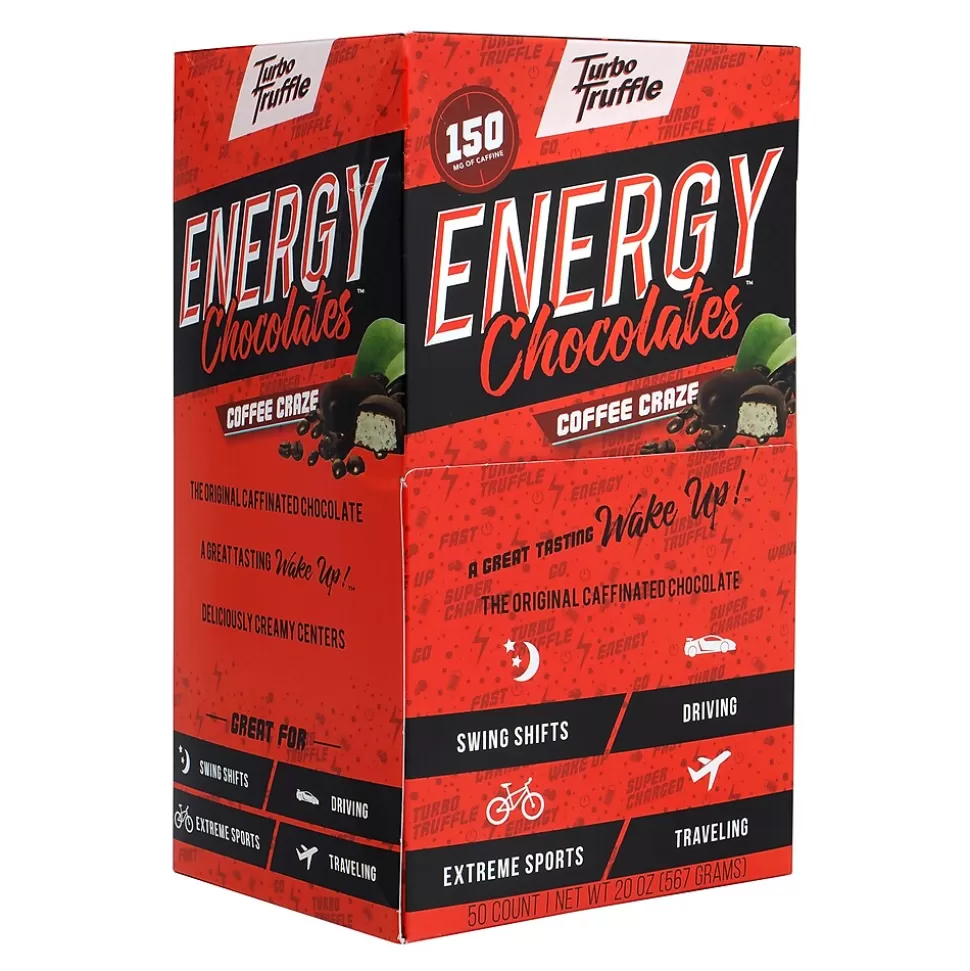 Turbo Truffle s Energy Chocolate Truffles Coffee Craze, 50/Pack (220-00986) Sale