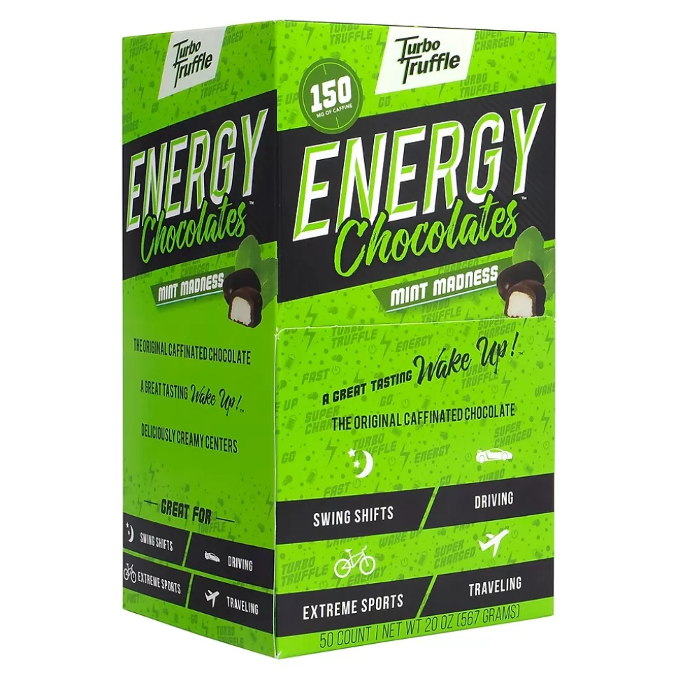 Turbo Truffle s Energy Chocolate Truffles Mint Madness, 50/Pack (220-00987) Flash Sale