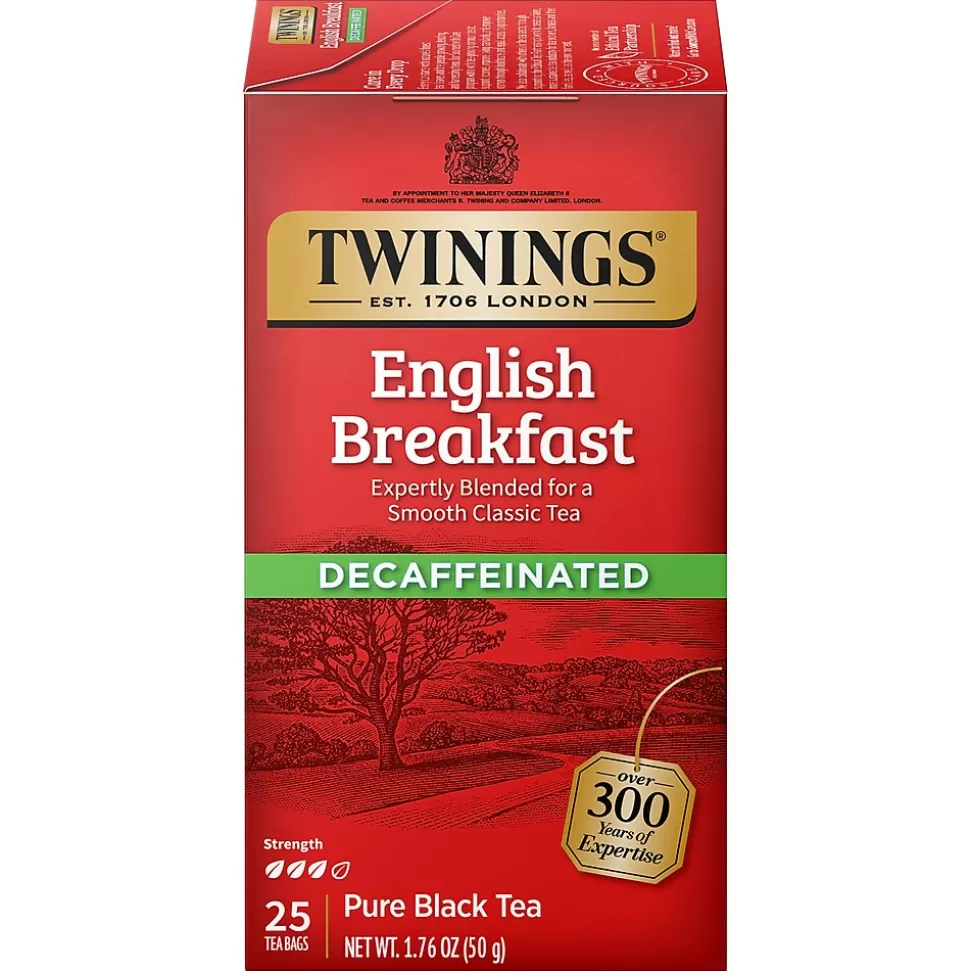 Twinings Classic Decaffeinated English Breakfast Tea, 25/Box (TNA51727) Best