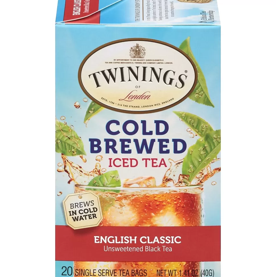 Twinings Cold Brewed English Classic Tea Bags, 20/Box (F07409) Hot