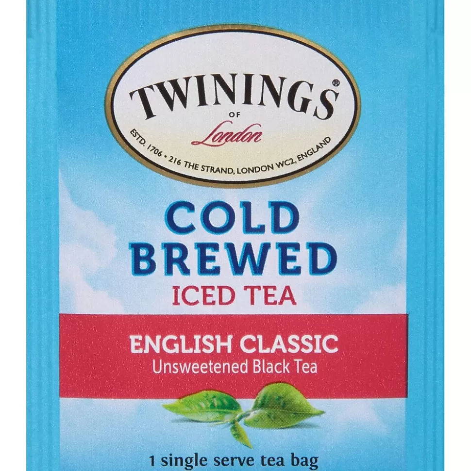 Twinings Cold Brewed English Classic Tea Bags, 20/Box (F07409) Hot