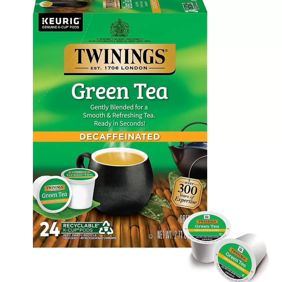 Twinings Decaf Green Tea, Keurig® K-Cup® Pods, 24/Box (TNA90557) Shop