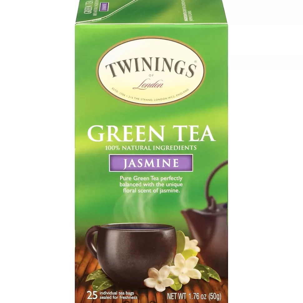 Twinings Green with Jasmine Tea Bags, 25/Box (TNA51800) Cheap