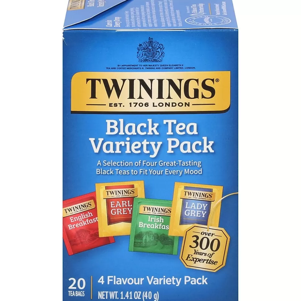 Twinings Variety Pack Black Tea Bags, 20/Box (F05320) Hot