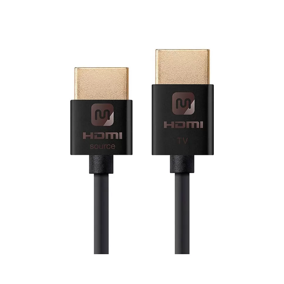 Monoprice Ultra Slim Active High Speed HDMI® Cable, 18Gbps, 15ft Black Cheap