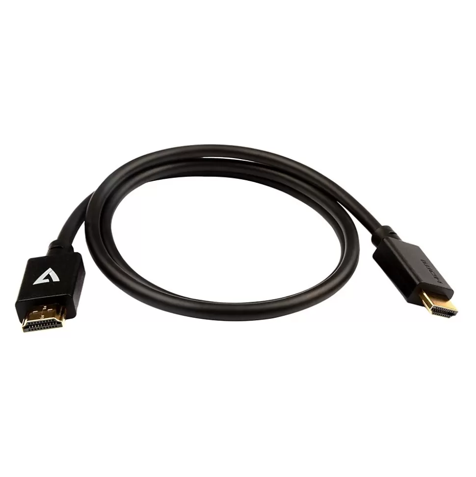 V7 HDMIPRO-1M-BLK 3.3' HDMI Audio/Video Cable, Black Best