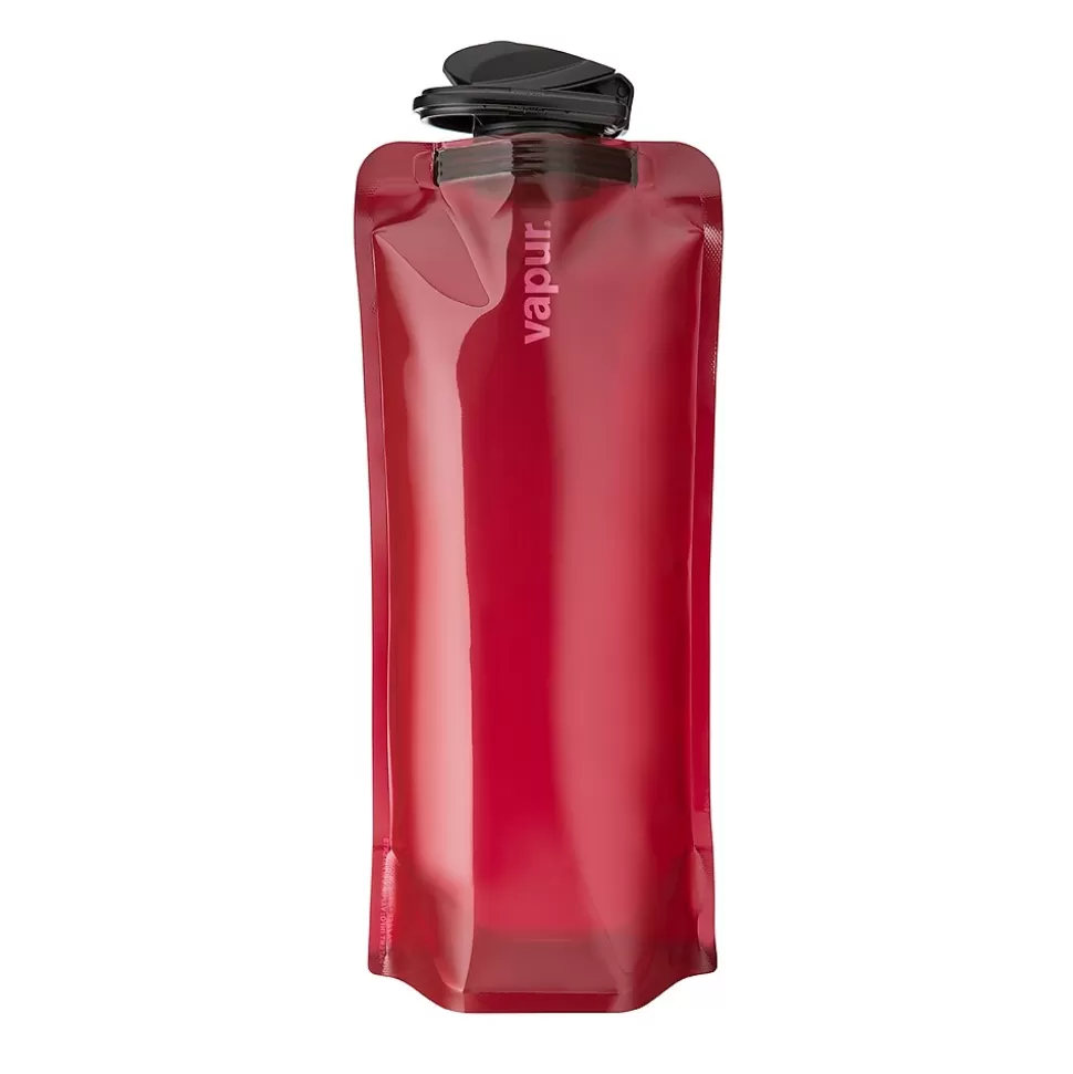 Vapur Anti-Bottle Collapsible Water Bottle, 34 oz., Burgundy (10279) Outlet