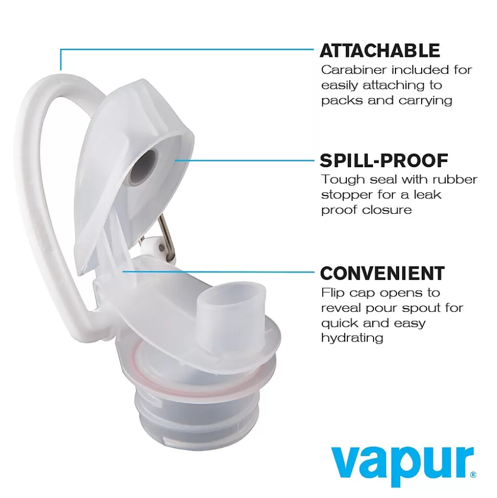 Vapur Anti-Bottle Collapsible Wide Mouth Water Bottle, 23 oz., Fire (10159) Shop