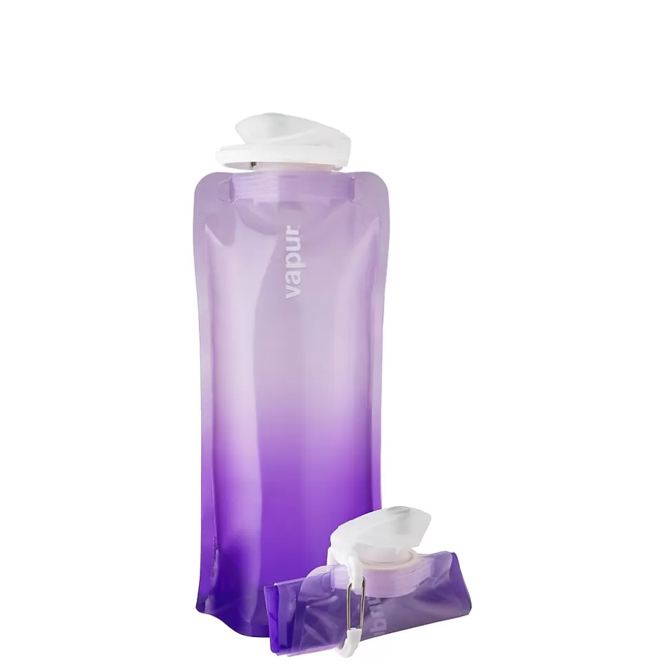 Vapur Anti-Bottle Collapsible Wide Mouth Water Bottle, 23 oz., Lavender (10282) New