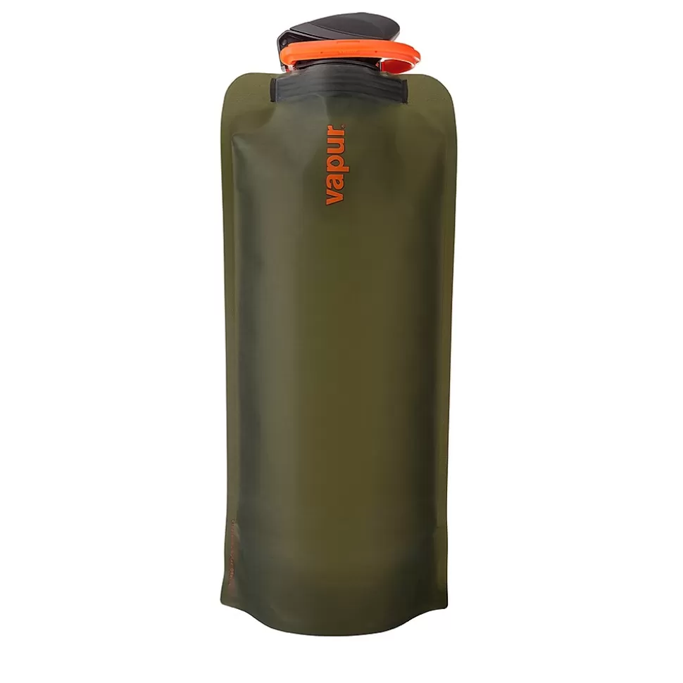 Vapur Anti-Bottle Collapsible Wide Mouth Water Bottle, 23 oz., Olive (10209) Cheap