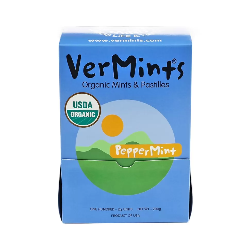 VerMints Peppermint Mints, 100 Pieces/Pack, 100/Box (VNT00992) Fashion