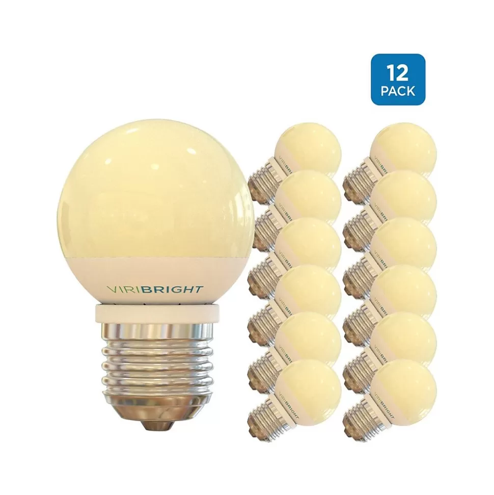 Viribright 3.2-Watt Soft White LED Globe Bulb, 12/Pack (74564) Best Sale