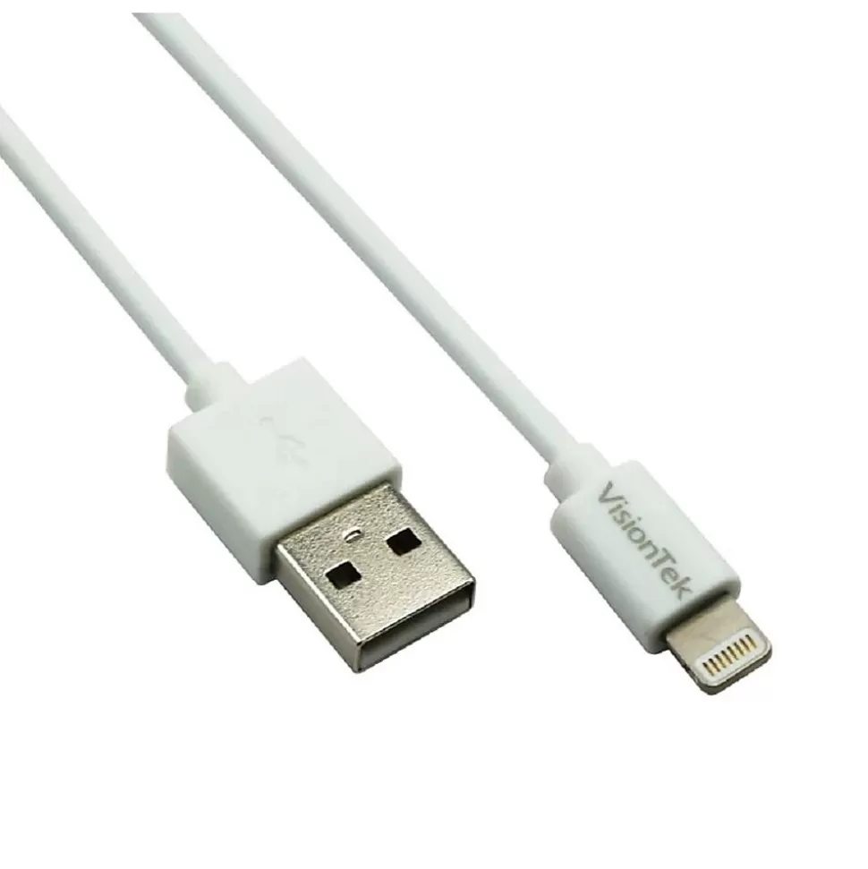 VisionTek 6.5' USB-A to Lightning Cable, Male to Male, White (900863) Shop