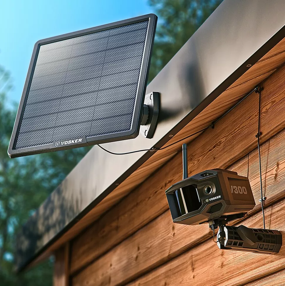 VOSKER V300 Outdoor Wired/Wireless Solar Security Camera, Black (V300-ULT-US) Shop