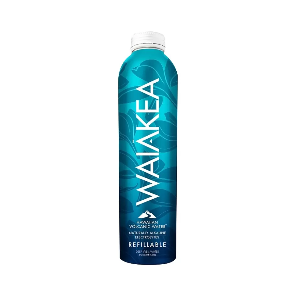 Waiakea Hawaiian Volcanic Water, 22.6 fl. oz., 12 Bottles/Carton (856001) Outlet