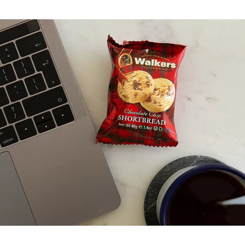 Walkers Shortbread Cookies Chocolate Chip 1.4 oz, 20/Box (WKR06536) Clearance