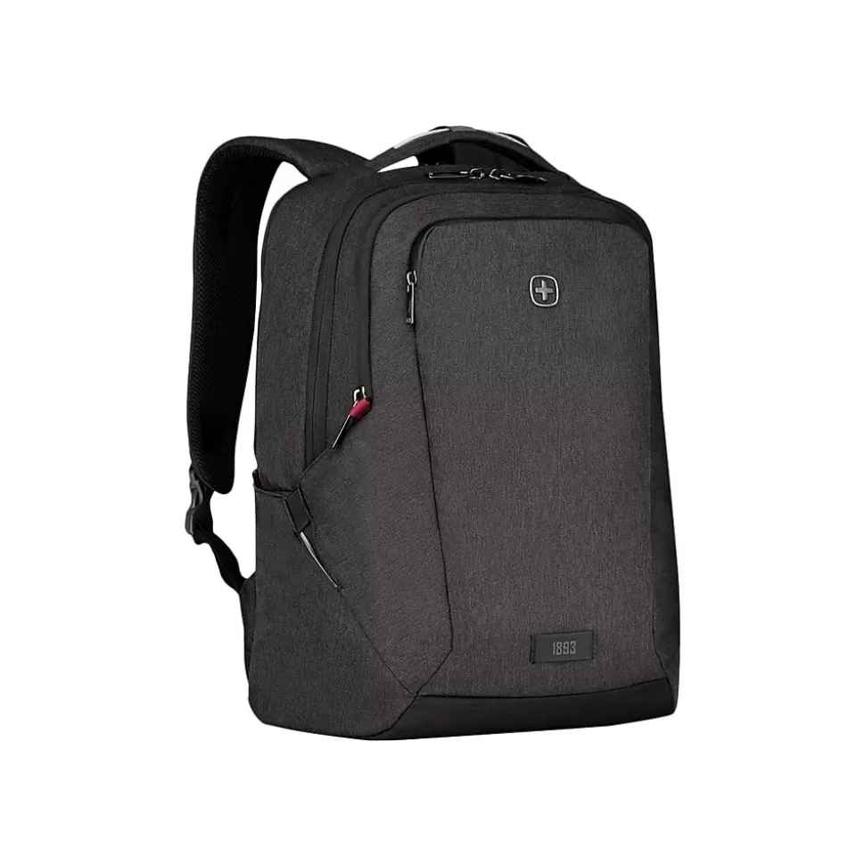 Wenger MX Professional Laptop Backpack, Heather Gray Polyester (611641) Discount