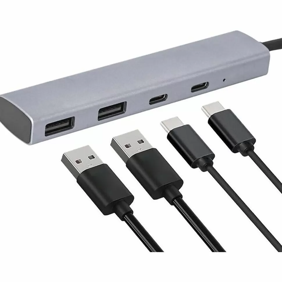 4XEM 4-Port USB-C Hub, Silver (4XUSBCHUB2A2CTAA) Cheap