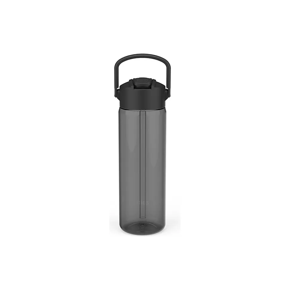 Zak! Liberty Plastic Water Bottle, 24 oz., Ebony (0015-X280) New