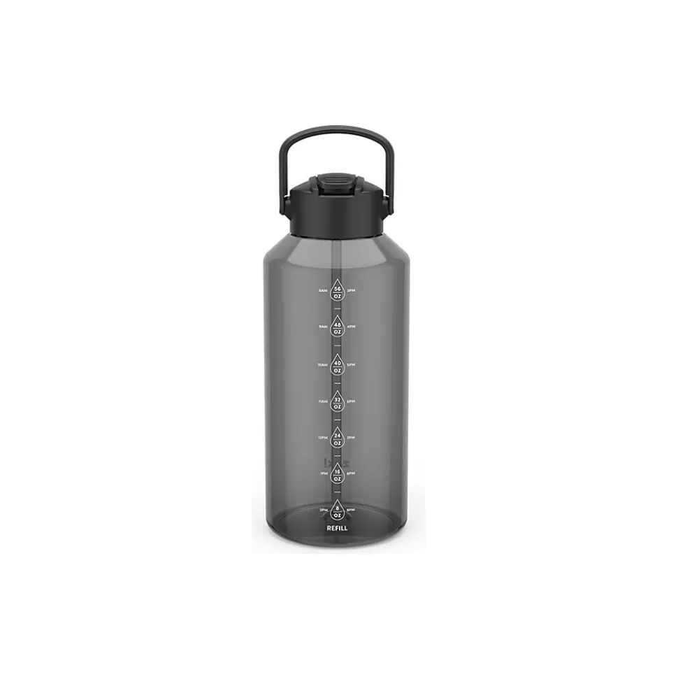 Zak! Liberty Plastic Water Bottle, 64 oz., Ebony (0015-X270) Flash Sale